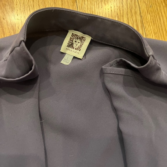 NWOT ANNE KLEIN Gray Blazer Jacket Cardigan Duster - Picture 3 of 5